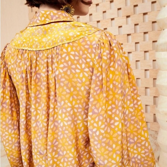 Ulla Johnson Citrine Aninda Silk Blouse - Picture 5 of 7